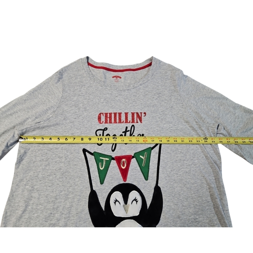 Holiday Time Women's Penguin Long Sleeve Shirt Size 3x - Picture 5 of 8